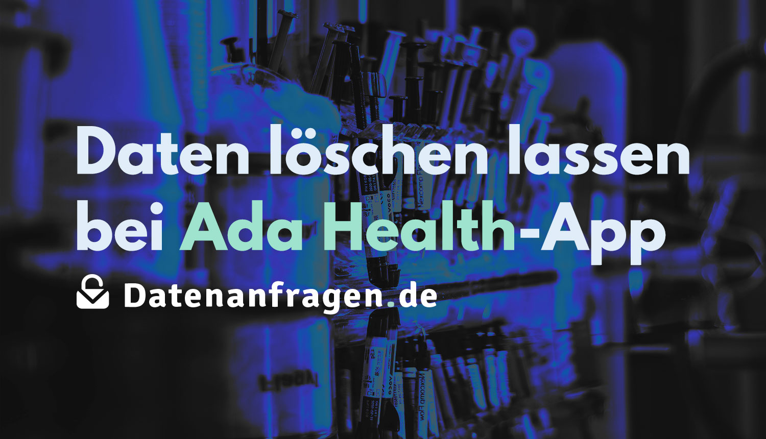 Daten löschen lassen bei Ada Health-App