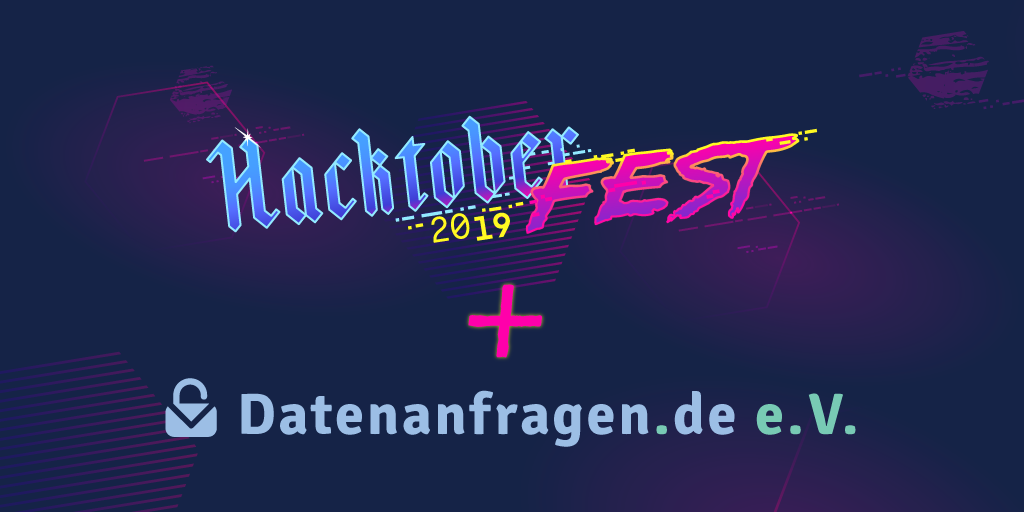 Hacktoberfest 2019 + Datenanfragen.de e. V.